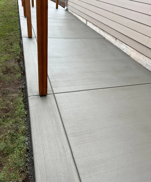 Broom Finish Sidewalk Entrance in Normandy 